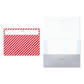 American Greetings 059584452606 Christmas Gift Card Holders Stripes Polka Dots And Lettering 12-count