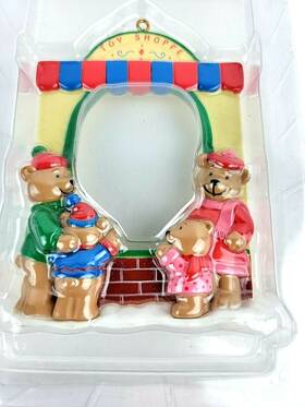Pc6n American Greetings Ornament And Gift Card Holder Christmas Bear Family 2005