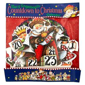 01495 Andrews & Mcmeel - A Universal Press Syndicate Company Vtg 1995 Usa Mary Engelbreits Countdown To Christmas Advent Calendar 3d Decor
