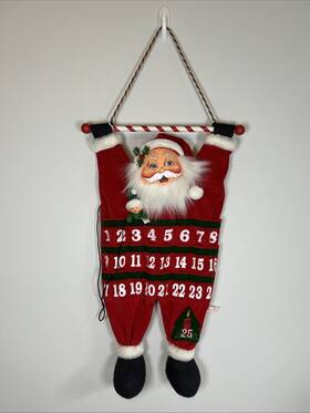 Annalee 787301493303 Santa Claus Christmas Advent Calendar Count Down 2004 With Tiny Elf Very