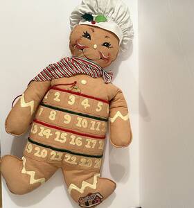 933206 Annalee Gingerbread Man Christmas Countdown Advent Calendar 2006 Lg Doll 27 Inch