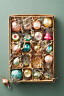 Anthropologie Vintage Inspired Mini Christmas Ornaments Boxed Set Of New
