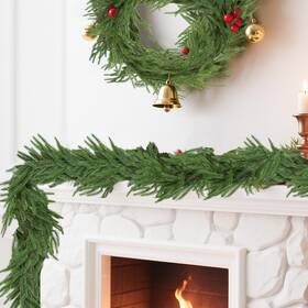 B0flczr1cp Anyfire Norfolk Pine Artificial Christmas Garland 6ft Green Indoor Outdoor Holiday Decor