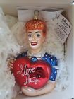Ap1694lu Kurt Adler Love Lucy Polonaise Collection Christmas Glass Unique Ornament