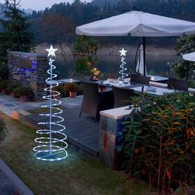 11lst001-5ftusb-col Apluschoice Aplus 5ft Led Spiral Tree Light Usb Powered Outdoor Christmas Cool White