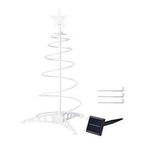 11lst005-2ft-rgby Apluschoice 2 Ft Led Christmas Spiral Light With Star Finial Solar Panel Backyard D Cor