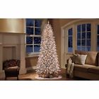 Artificial Christmas Tree 9 Ft Frost Pine Slim Pre-lit Holiday Clear Light Stand 734269087181