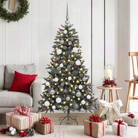 Artificialchristmastree Led Strip Lights Green 721288988270 Artificial Christmas Tree With 150 Leds 59.06 In