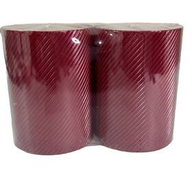 Ashland 195158011739 2 Pack Christmas Red Pillar Candles Unscented Textured 2.9 In X 4