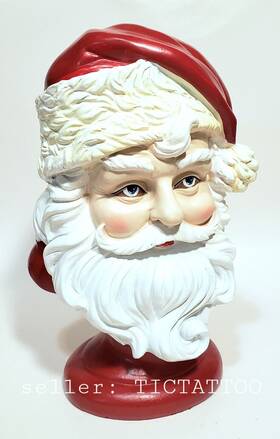 Ashland 195158217803 Santa Claus 7.75 Inch Tabletop Bust Night Before Christmas Noel New