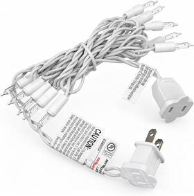 Mjo-aurelema-2317 Aurelema 5ft 10 Bulbs Warm White Mini Christmas String Lights Connectable