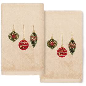 Authentic Hotel And Spa 190733164251 Christmas Ornaments Embroidered Sand