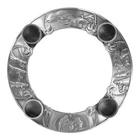Avalon Gallery 886083899652 Cbc Group - Advent And Christmas Wreath 7-inch Antique Silver