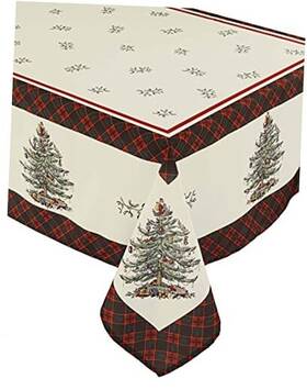 41537-102rt Avanti Linens Fabric Tablecloth Holiday Home Decor Christmas 102 Inch X 60 Rectangular