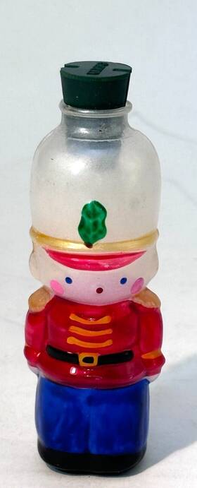 Avon 024762180572 Glass Light Cover Nutcracker 4 Inch Multicolor Christmas Vintage No Box 1980s