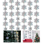 Awn145213g58si5933 Unbranded Glitter Snowflake Hanging Xmas Banner Home Party 888566386703