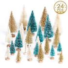B07fyk5rhp Mini Artificial Christmas Tree Pine Wood Base Bottle 6268260465234