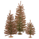 B883818 Vickerman Mini Cor Mocha Tree Set 734205148464