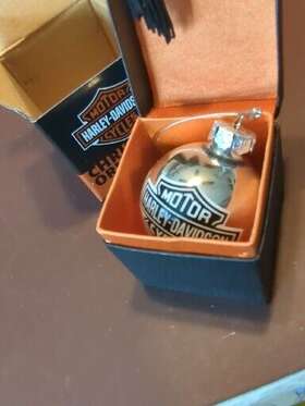 Ball 071922404306 Harley-davidson Christmas Tree Silver Ornament Vintage 2006 New Great Gift