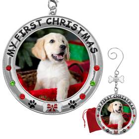 Banberry Designs 794580271911 My First Christmas Dog Photo Ornament - 2024 Dated Puppy Picture J