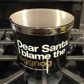 7296mba1 Bath & Body Works And Dear Santa Eggnog Scented Jar Candle Christmas 14.5 Oz