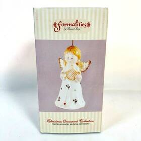 Baum Bros 752760224881 Christmas Musical Porcelain Angel Figure Ornament Formalities Hark The Herald