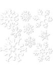 Be22866 Beistle Set Of Snowflake Cutouts Christmas Holiday Party 034689228660