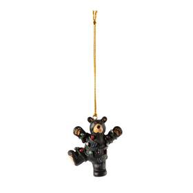 Bearfoots 638713253293 Black Bear Christmas Ornament Inch Hap By Jeff Fleming Rustic Unique