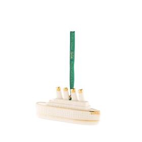 Belleek 766943039988 Classic Christmas Ornaments - Titanic Ornament 4 Inch L X 1 W 2 H White