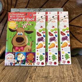 Bendon 805219448250 Christmas Activity Set Of 3 Mini Books Create A Face 150 Stickers Brand New