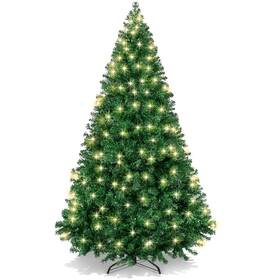 Best Choice Products 842957127474 6ft Prelit Premium Hinged Artificial Holiday Christmas Pine Tree Home Office Par