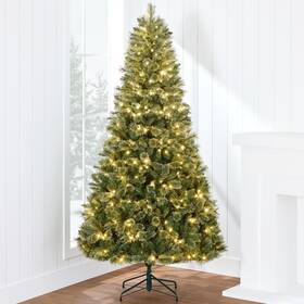 Best Choice Products 842957152452 7.5ft Pre-lit Cashmere Christmas Tree Premium Artificial Holiday Decor With Cor