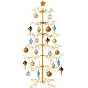 Best Choice Products Sky5990 6ft Wrought Iron Ornament Display Christmas Gold