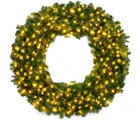 Sky5983 Best Choice Products 60 Inch Pre-lit Led Artificial Christmas Wreath 300-lights
