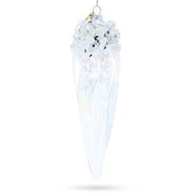 Bestpysanky 840153727115 Sparkling Crystal Blown Glass Christmas Ornament