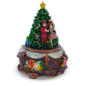 Pm-001 Bestpysanky Nutcracker And Ballerina Wind-up Christmas Musical Figurine