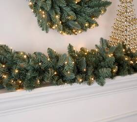 H459234 Bethlehem Lights 72 Inch Blue Spruce Garland With 3-in-1 Micro Leds Christmas