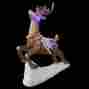 Bg-18979b National Tree Company 39 In Indoor Outdoor Pre-lit Multicolor Led Lights Fiberglass Reindeer Decor