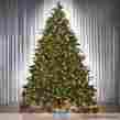Bg-64ctf-102jla8-mw Hammacher Schlemmer 8.5 Full Multicolor Led Worlds Best Prelit Noble Fir Christmas Tree