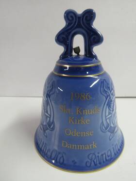 9686 Bing & Grondahl And 1986 Christmas Bell St. Canutes Cathedral In Odense Denmark