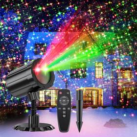 Sw-ty-004 Binkbang Outdoor Christmas Projector Light Red And Green Ip65 With Remote Timer