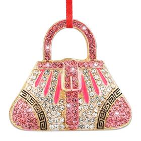 Sdbb250709 Bizibaff Sparkly Rhinestone Handbag Ornament For Christmas Tree - Unique Gift Idea