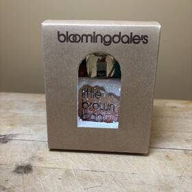 Bloomingdales 190089639373 Little Brown Bag Christmas Ornament New York Snow Globe In Box