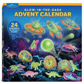 Blue Marble 810152670507 Glow In The Dark Advent Calendar 2024 Christmas Countdown With 24