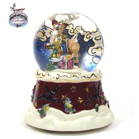 Bcl3014335 Blue Sky Clayworks Heather Goldminc Rudolph 6.5 Inch Musical Glitter Globe Snow Christmas Tree