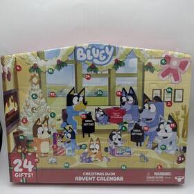 Bluey 630996179819 Christmas Advent Calendar 24 Pieces New