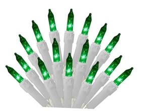 Lb-100tb-29 Bojie Electric Co Ltd Lb-100tb-29/2f 0.04 Green Christmas Tree Lights Led - 100 Count For Xmas And