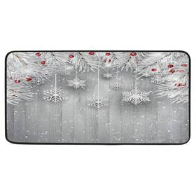 G56432318p333c370s675 Bolaz Doormat Area Rug Mat Silver Christmas Tree Snowflake For Bedroom Front Door K