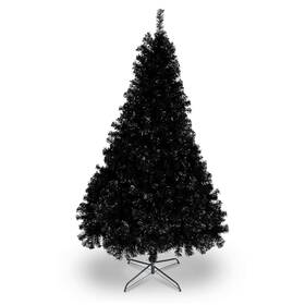Ctk6 Bonnlo Upgraded Full 6ft Artificial Black Halloween Christmas Tree Holiday Decoration