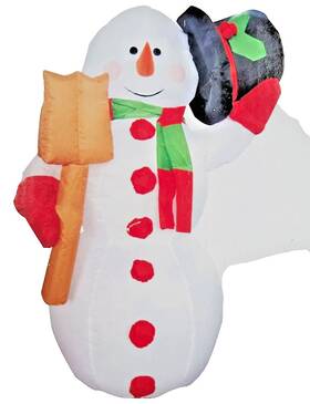Boolaj 701807586772 Christmas Snowman Outdoor Decoration Inflatable 4 Ft Tall Air Blown Free Ship